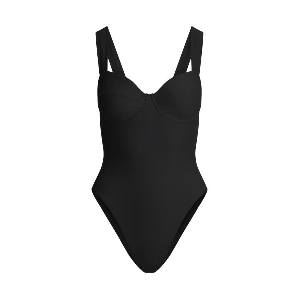 SIGNATURE SWIM UNDERWIRE ONE PIECE | ONYX