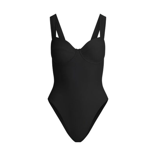 SIGNATURE SWIM UNDERWIRE ONE PIECE | ONYX