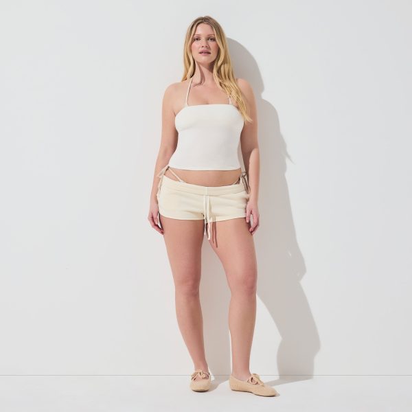 FRENCH TERRY SHORT SHORT | ECRU