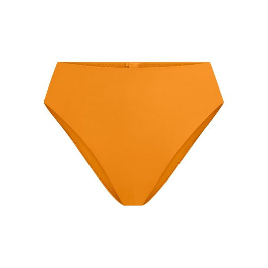 SIGNATURE SWIM HIGH-WAISTED BIKINI BOTTOM | TANGERINE